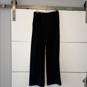 HALARA Black Wide-Leg Pull-On Pants Size Small Regular Length